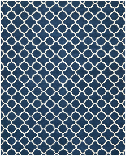 Safavieh Chatham Cht717C Dark Blue / Ivory Geometric Area Rug