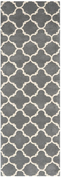 Safavieh Chatham Cht717D Dark Grey / Ivory Geometric Area Rug