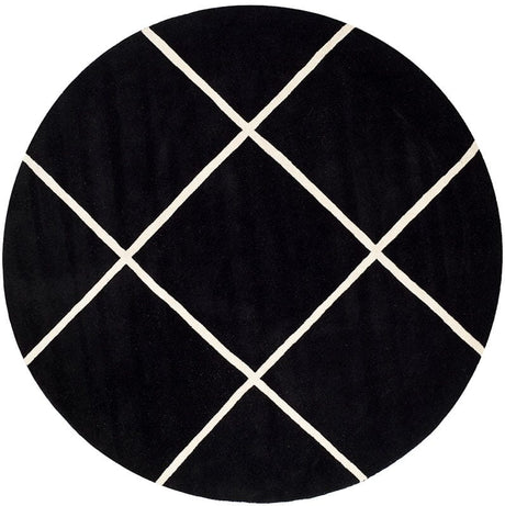 Safavieh Chatham Cht720K Black / Ivory Rugs.