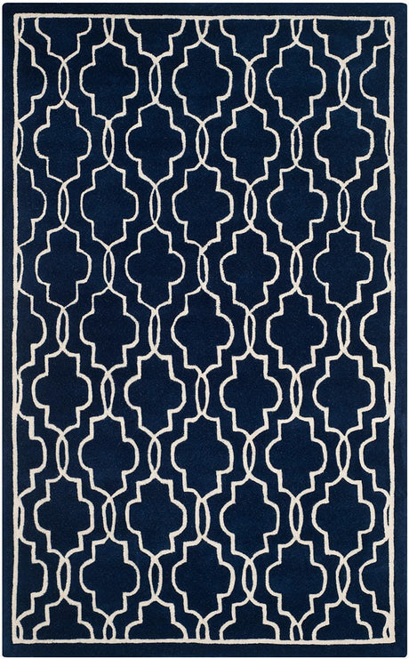 Safavieh Chatham Cht723C Dark Blue / Ivory Rugs.