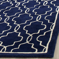 Safavieh Chatham Cht723C Dark Blue / Ivory Geometric Area Rug