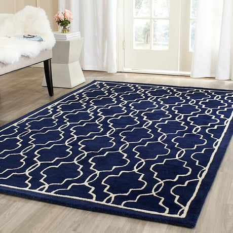 Safavieh Chatham Cht723C Dark Blue / Ivory Rugs.