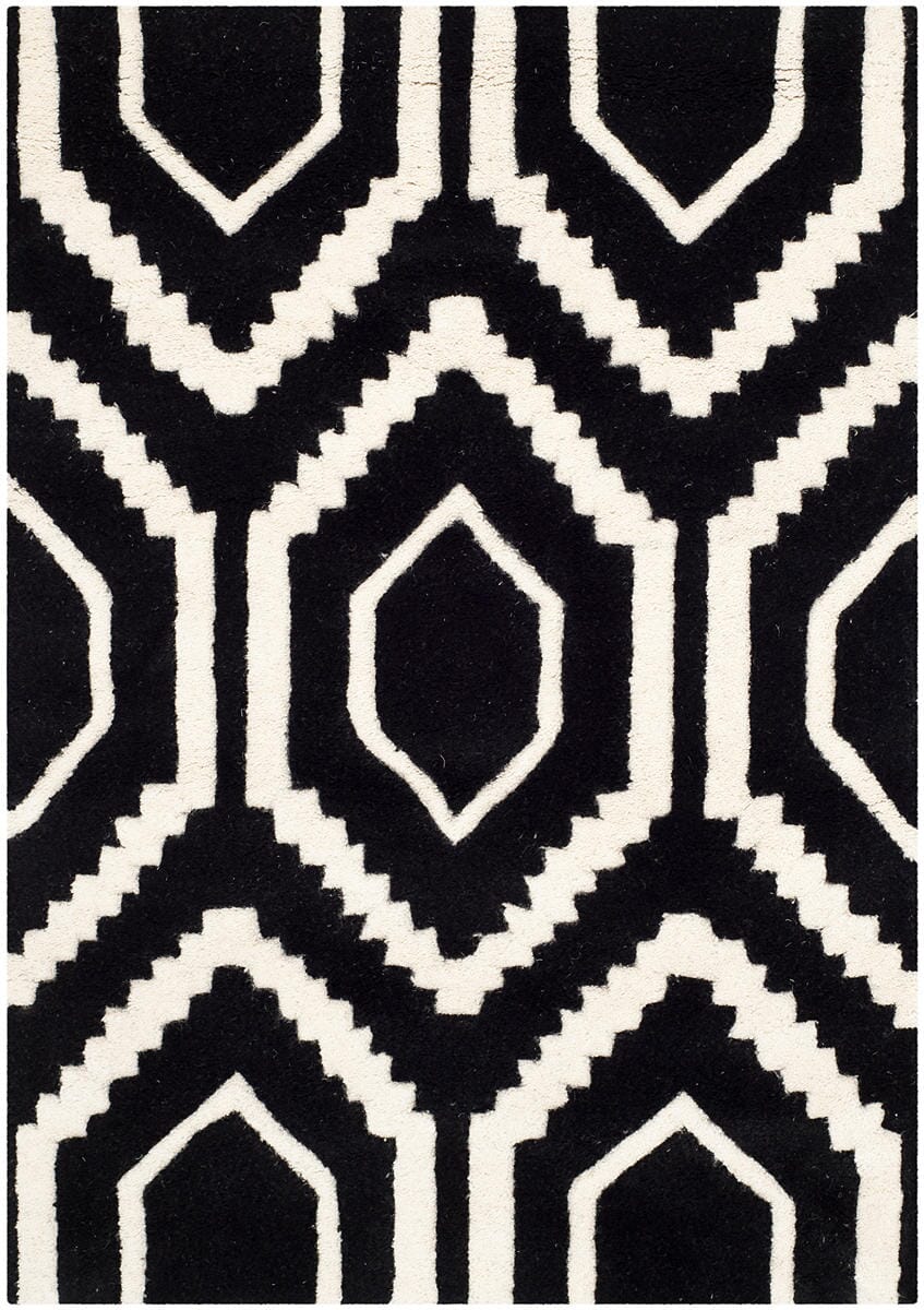 Safavieh Chatham Cht731K Black / Ivory Geometric Area Rug