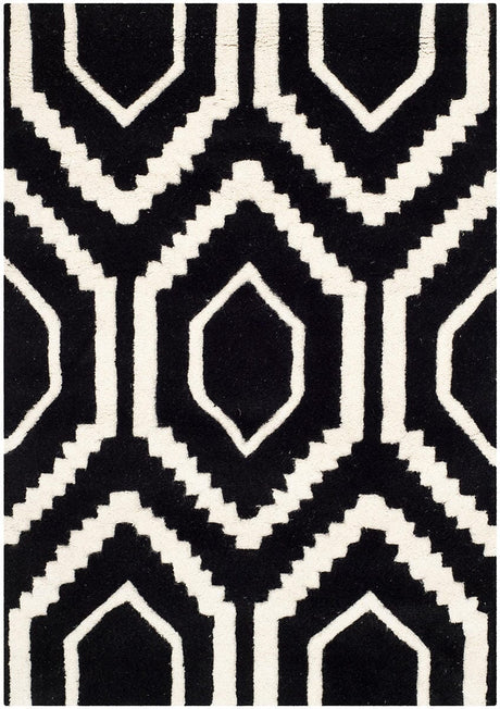 Safavieh Chatham Cht731K Black / Ivory Rugs.