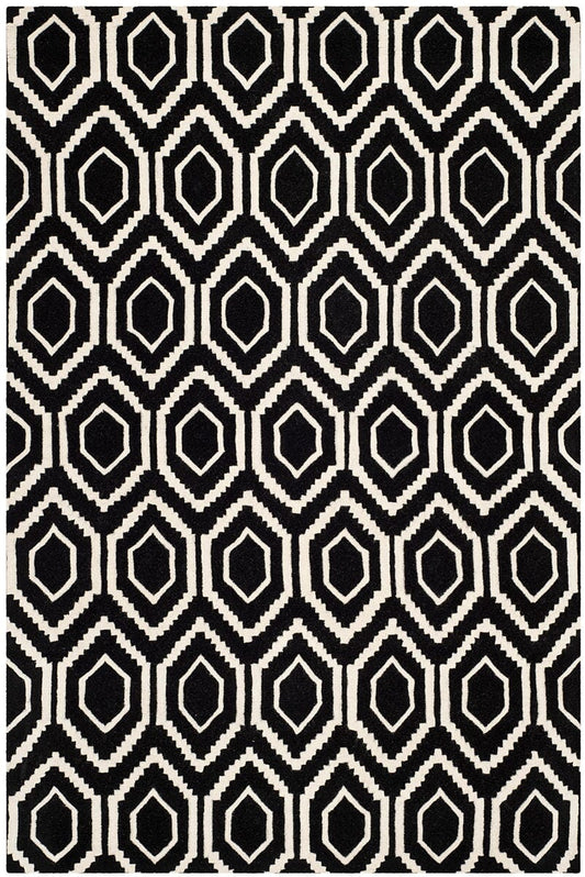 Safavieh Chatham Cht731K Black / Ivory Geometric Area Rug