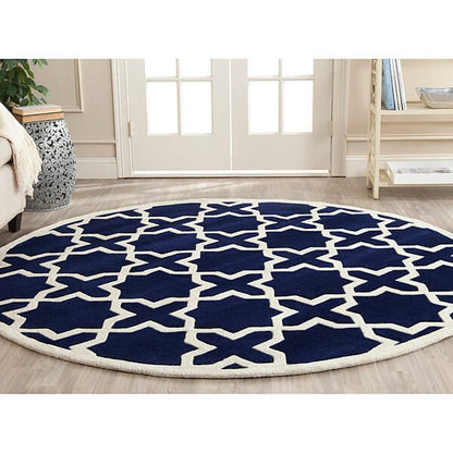 Safavieh Chatham Cht732C Dark Blue / Ivory Geometric Area Rug