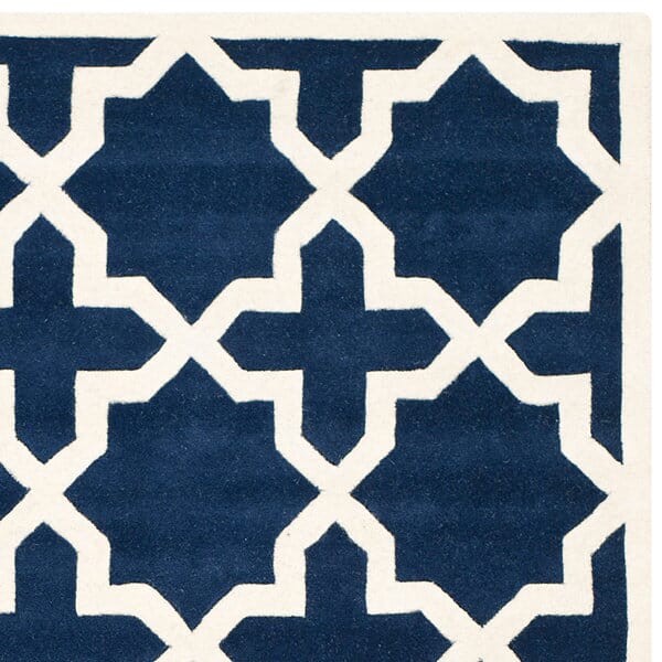 Safavieh Chatham Cht732C Dark Blue / Ivory Geometric Area Rug