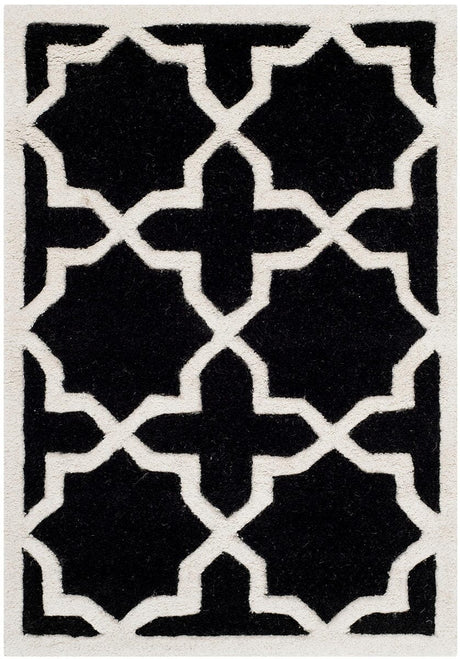 Safavieh Chatham Cht732K Black / Ivory Rugs.