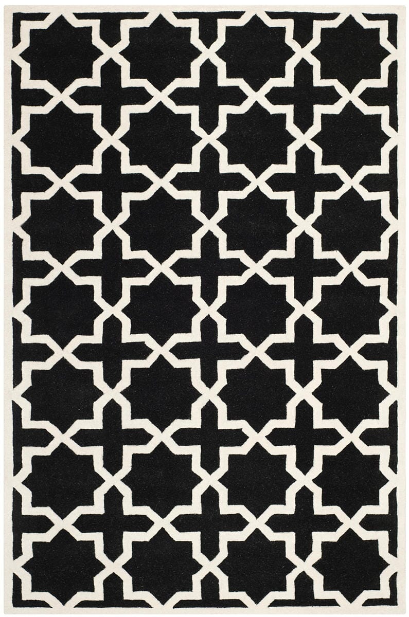 Safavieh Chatham Cht732K Black / Ivory Geometric Area Rug