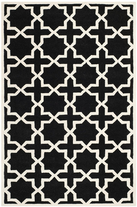 Safavieh Chatham Cht732K Black / Ivory Rugs.