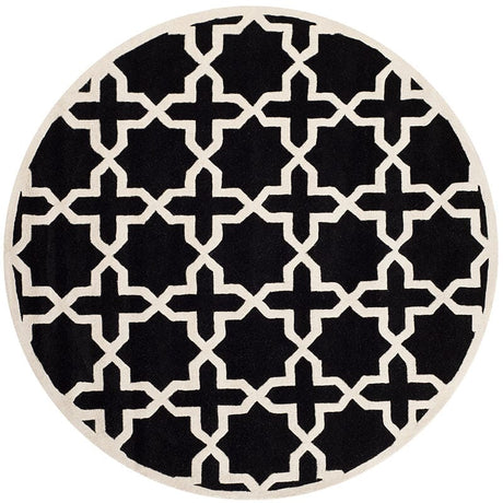 Safavieh Chatham Cht732K Black / Ivory Rugs.