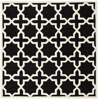 Safavieh Chatham Cht732K Black / Ivory Geometric Area Rug