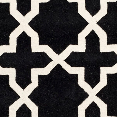 Safavieh Chatham Cht732K Black / Ivory Rugs.