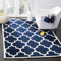 Safavieh Chatham Cht733C Dark Blue / Ivory Geometric Area Rug