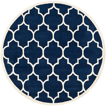 Safavieh Chatham Cht733C Dark Blue / Ivory Geometric Area Rug