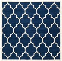 Safavieh Chatham Cht733C Dark Blue / Ivory Geometric Area Rug