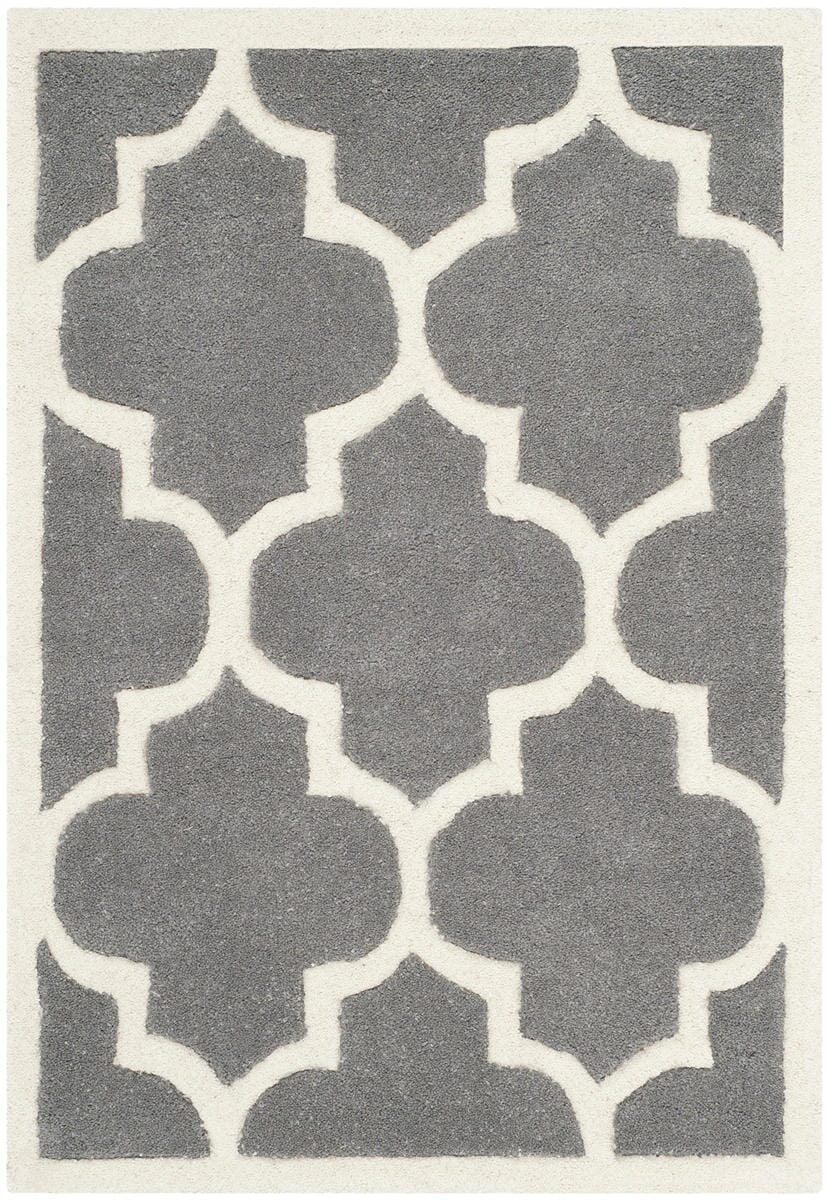 Safavieh Chatham Cht733D Dark Grey / Ivory Geometric Area Rug