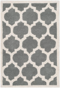 Safavieh Chatham Cht734D Dark Grey / Ivory Geometric Area Rug