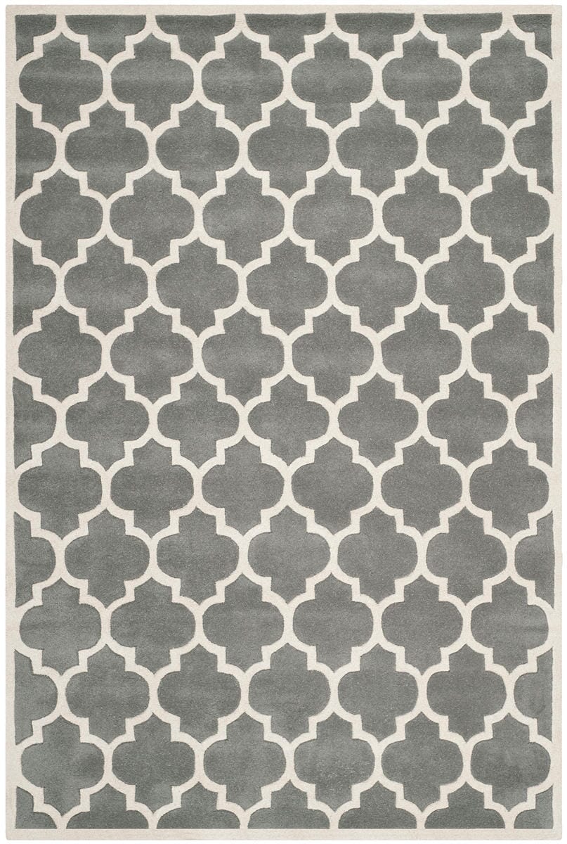 Safavieh Chatham Cht734D Dark Grey / Ivory Geometric Area Rug