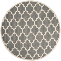 Safavieh Chatham Cht734D Dark Grey / Ivory Geometric Area Rug