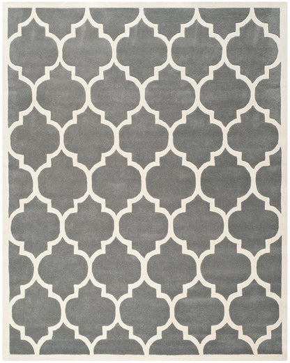 Safavieh Chatham Cht734D Dark Grey / Ivory Geometric Area Rug