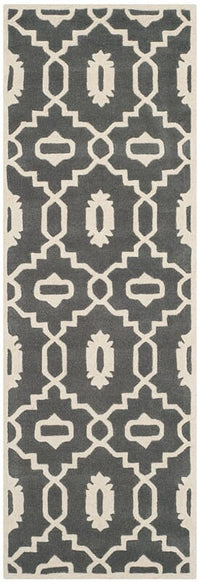 Safavieh Chatham Cht745D Dark Grey / Ivory Geometric Area Rug