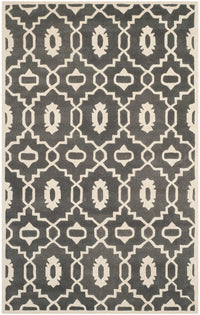 Safavieh Chatham Cht745D Dark Grey / Ivory Geometric Area Rug