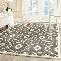 Safavieh Chatham Cht745D Dark Grey / Ivory Geometric Area Rug