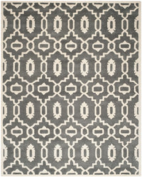 Safavieh Chatham Cht745D Dark Grey / Ivory Geometric Area Rug