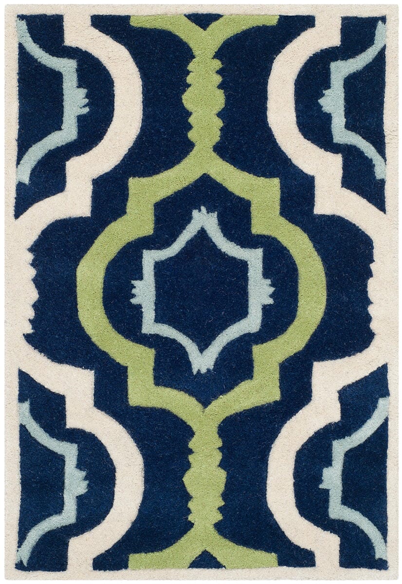 Safavieh Chatham Cht747C Dark Blue / Multi Geometric Area Rug