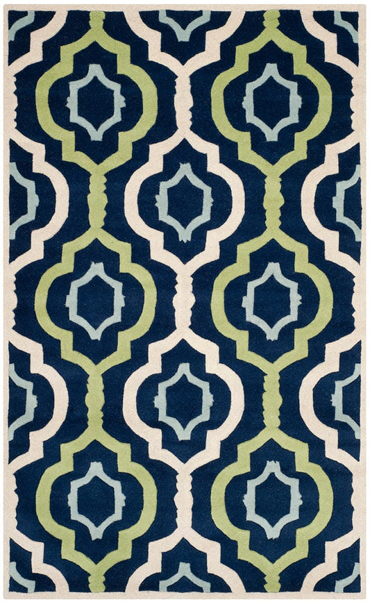 Safavieh Chatham Cht747C Dark Blue / Multi Geometric Area Rug