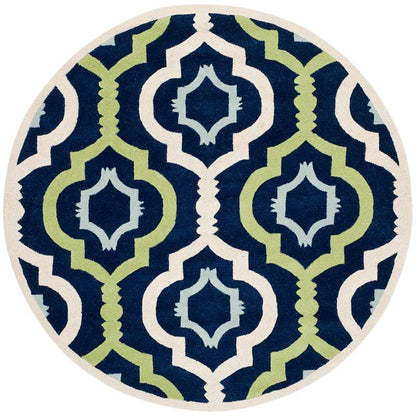 Safavieh Chatham Cht747C Dark Blue / Multi Geometric Area Rug