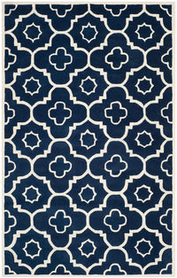 Safavieh Chatham Cht750C Dark Blue / Ivory Geometric Area Rug