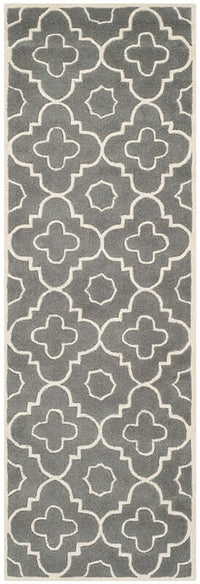 Safavieh Chatham Cht750D Dark Grey / Ivory Geometric Area Rug