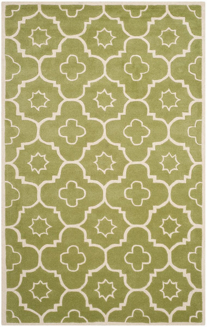 Safavieh Chatham Cht750N Green / Ivory Geometric Area Rug