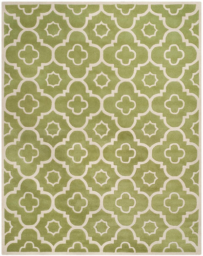 Safavieh Chatham Cht750N Green / Ivory Geometric Area Rug