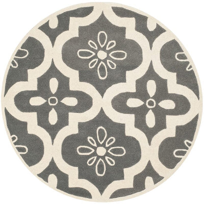 Safavieh Chatham Cht751D Dark Grey / Ivory Geometric Area Rug