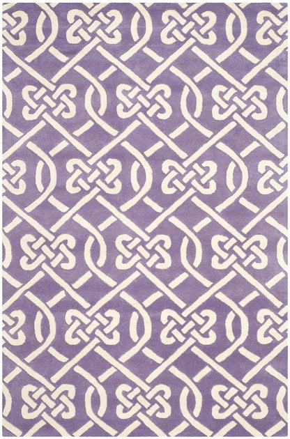 Safavieh Chatham Cht754F Purple / Ivory Geometric Area Rug