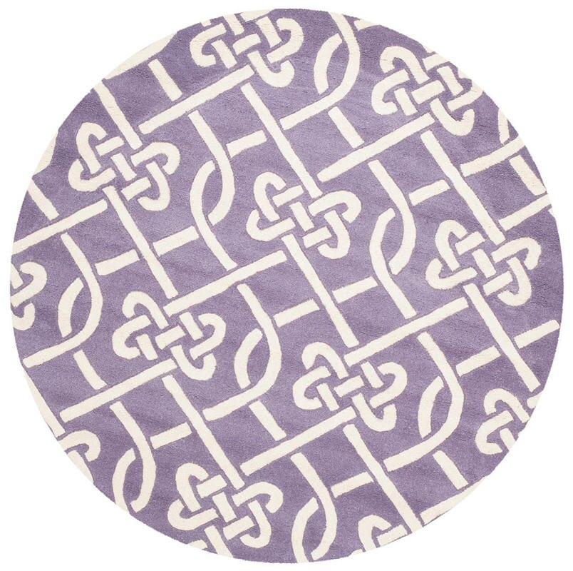 Safavieh Chatham Cht754F Purple / Ivory Geometric Area Rug