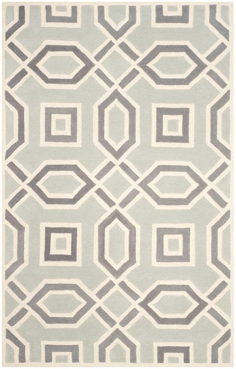 Safavieh Chatham Cht765E Light Grey / Ivory Geometric Area Rug