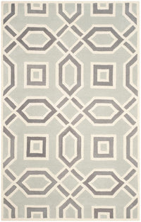 Safavieh Chatham Cht765E Light Grey / Ivory Geometric Area Rug