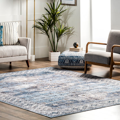 AreaRugs.com Wavaj Nwa1065A Blue Area Rug