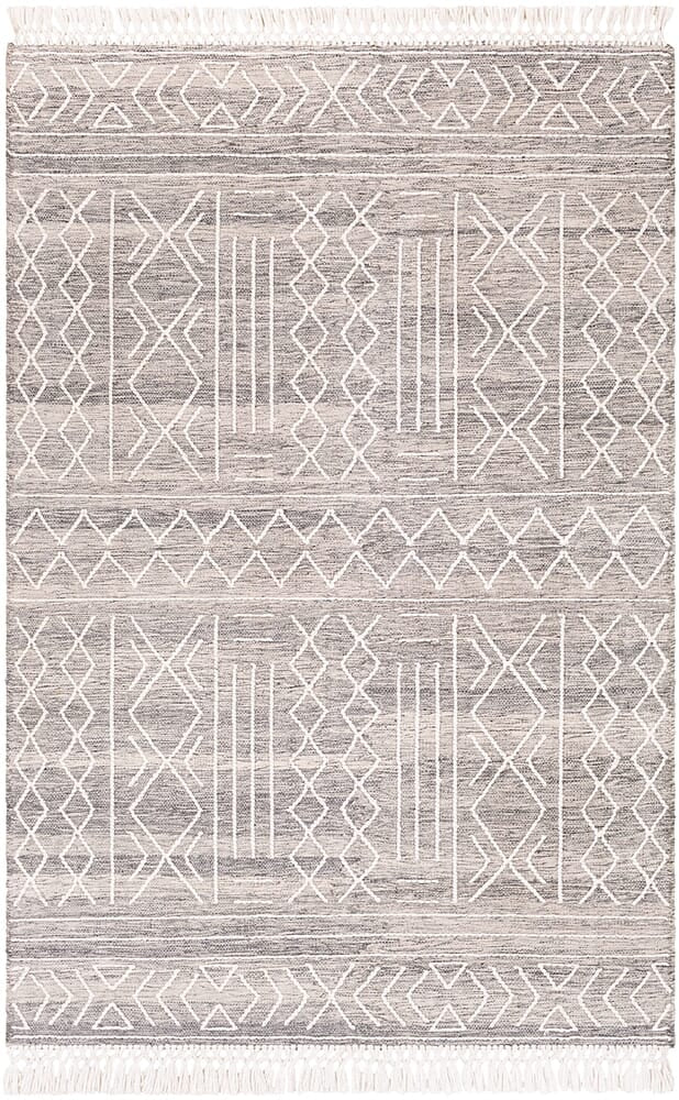 Surya Cheyenne Chy-2304 Ivory, Charcoal, Cream, White Moroccan Area Rug