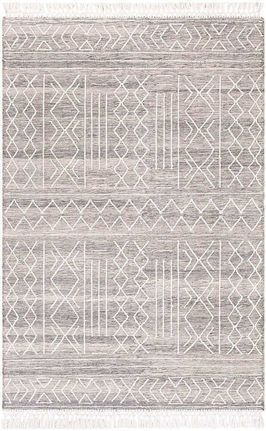 Surya Cheyenne Chy-2304 Ivory, Charcoal, Cream, White Moroccan Area Rug