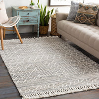 Surya Cheyenne Chy-2304 Ivory, Charcoal, Cream, White Moroccan Area Rug