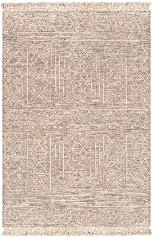 Surya Cheyenne Chy-2305 Dark Brown, Khaki, White Moroccan Area Rug