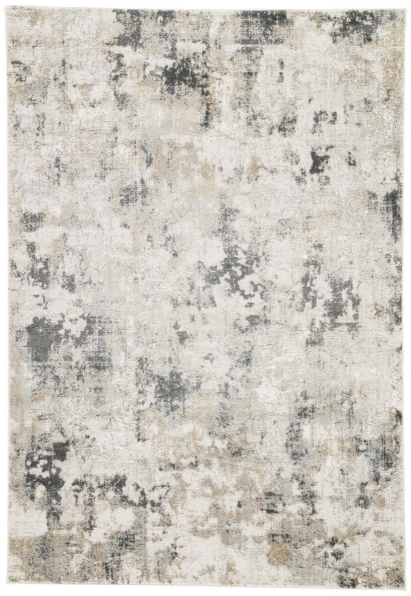 Jaipur Cirque Lynne Ciq01 White Sand / Mourning Dove Organic / Abstract Area Rug