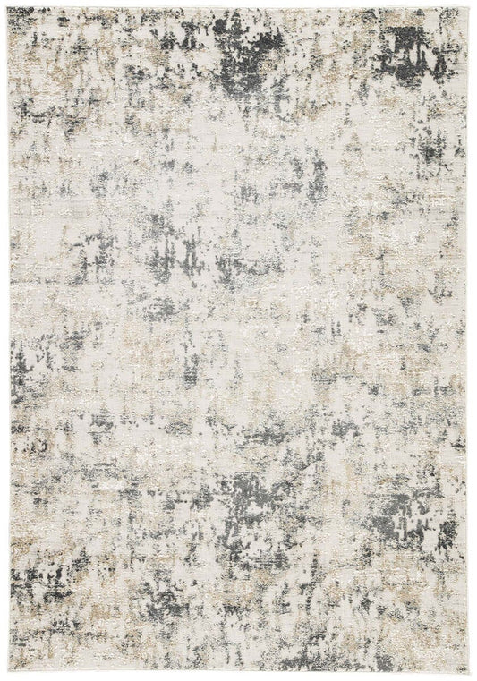 Jaipur Cirque Arvo Ciq09 White Sand / Castlerock Organic / Abstract Area Rug