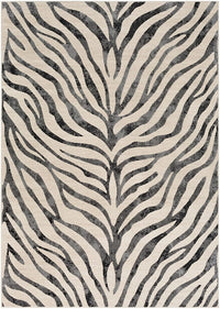 Surya City Cit-2300 Taupe, Light Gray, Beige, Khaki Animal Prints /Images Area Rug