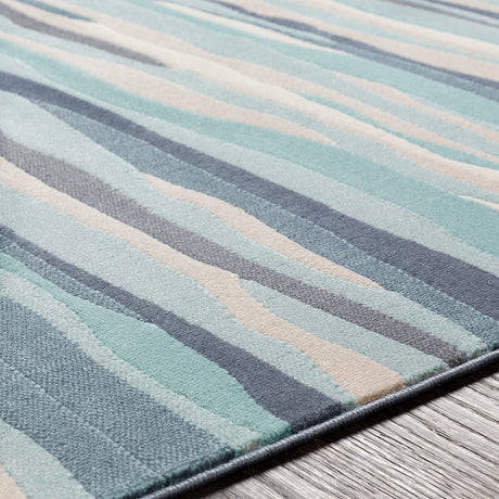 Surya City Cit-2321 Aqua, Beige, Khaki, Charcoal, Taupe Rugs.